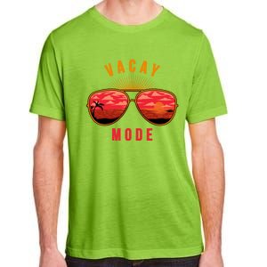 Vacay Mode Summer Vacation Vibes Sunglasses Beach Sunset Gift Adult ChromaSoft Performance T-Shirt