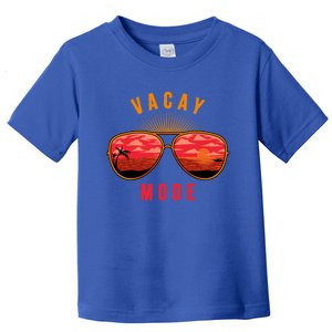 Vacay Mode Summer Vacation Vibes Sunglasses Beach Sunset Gift Toddler T-Shirt