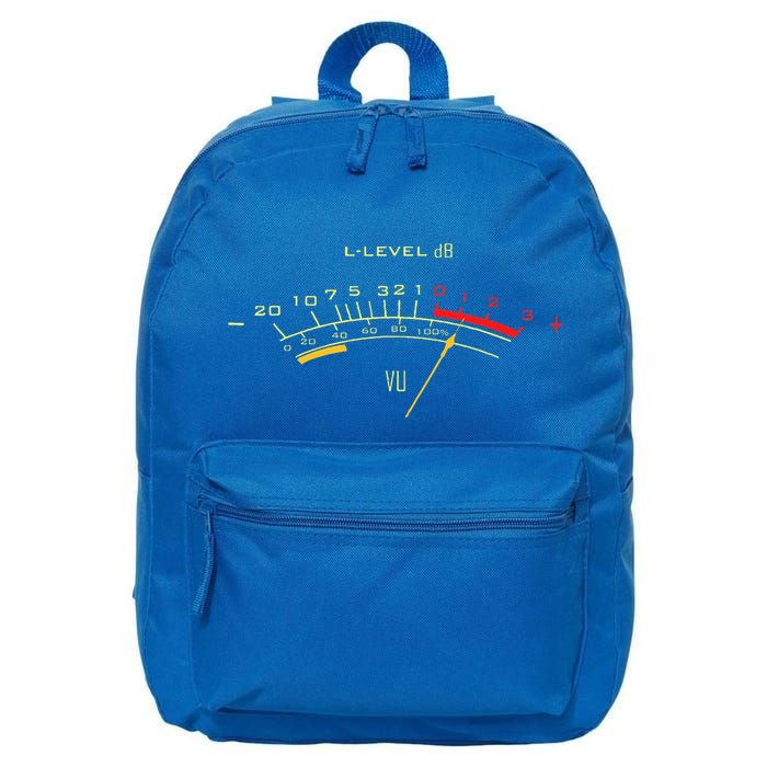 V.U Meter Sound Engineer Analog 16 in Basic Backpack