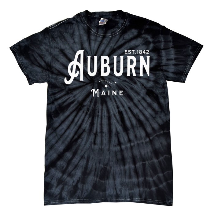 Vintage Merch Souvenir Visit Auburn Maine Tie-Dye T-Shirt