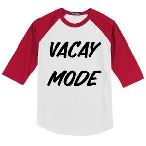 Vacation Mode Summer Beach Vacay Trip Vibes Gift Kids Colorblock Raglan Jersey