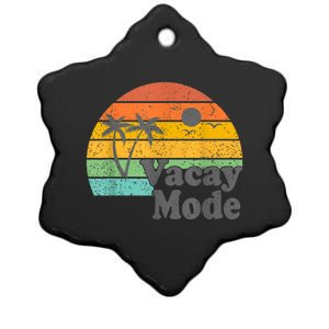 Vacy Mode Summer Cruise Getaway Family Beach Mode Vacation Ceramic Star Ornament