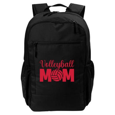 Volleyball Mom Sporty Mama Volley Ball Red Gift Daily Commute Backpack