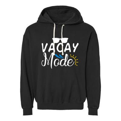 Vacay Mode Summer Vacation Garment-Dyed Fleece Hoodie