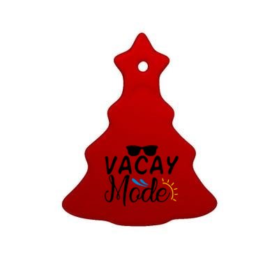 Vacay Mode Summer Vacation Ceramic Tree Ornament