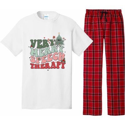 Very Merry Speech Therapist Christmas SLP Xmas Therapy Pajama Set