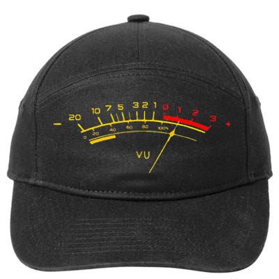 VU Meter Sound Level Studio 7-Panel Snapback Hat