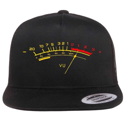 VU Meter Sound Level Studio Flat Bill Trucker Hat