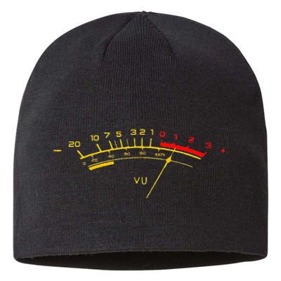 VU Meter Sound Level Studio Sustainable Beanie