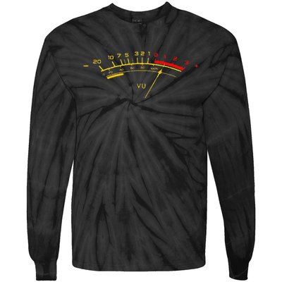 VU Meter Sound Level Studio Tie-Dye Long Sleeve Shirt