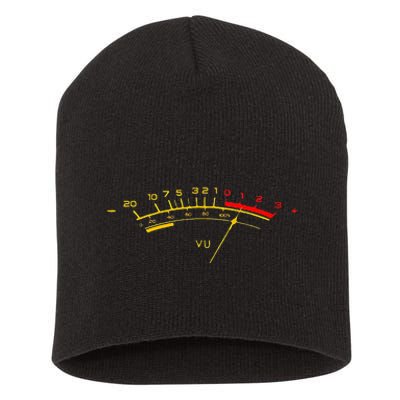 VU Meter Sound Level Studio Short Acrylic Beanie