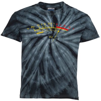 VU Meter Sound Level Studio Kids Tie-Dye T-Shirt