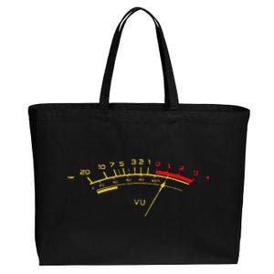 VU Meter Sound Level Studio Cotton Canvas Jumbo Tote