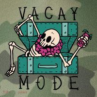 Vacay Mode Skeleton Legacy Tie Dye Trucker Hat