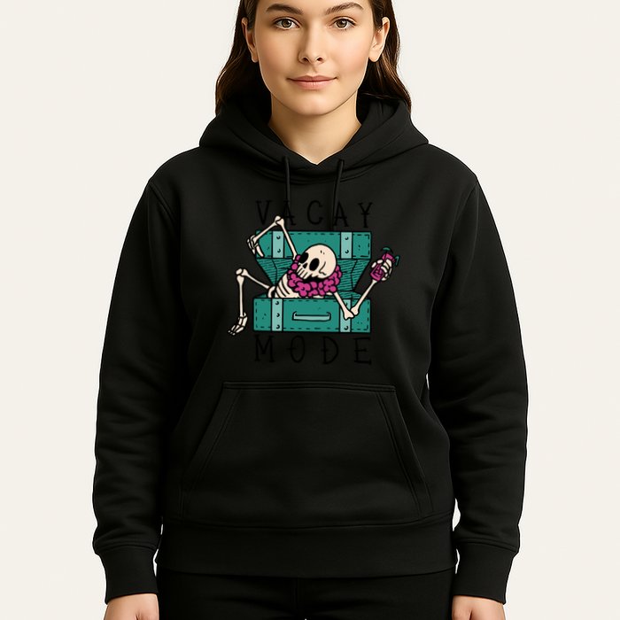 Vacay Mode Skeleton Hoodie