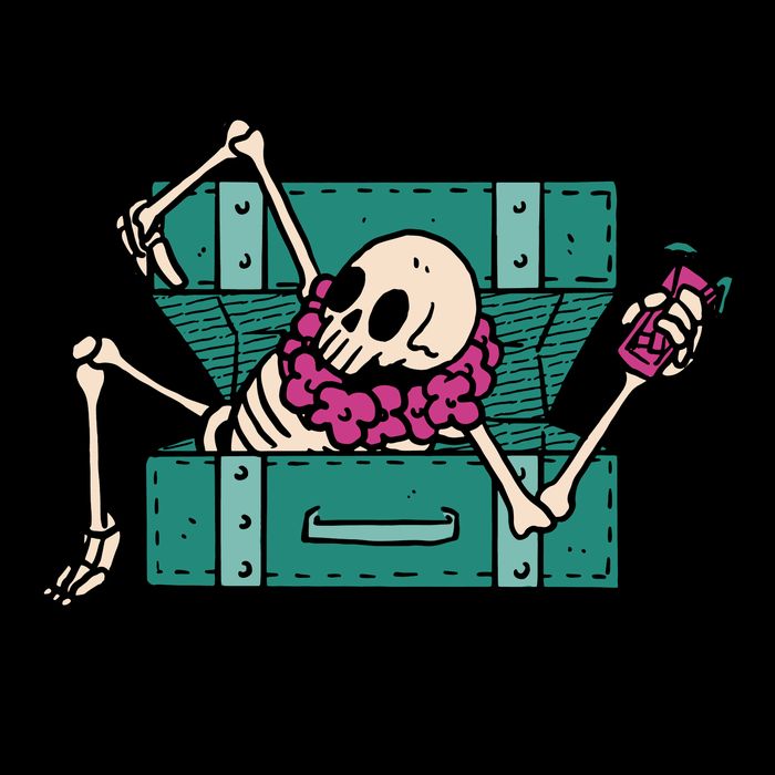 Vacay Mode Skeleton Hoodie