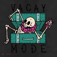 Vacay Mode Skeleton 11oz C Handle Ceramic Mug