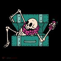Vacay Mode Skeleton Cooling Performance Long Sleeve Crew