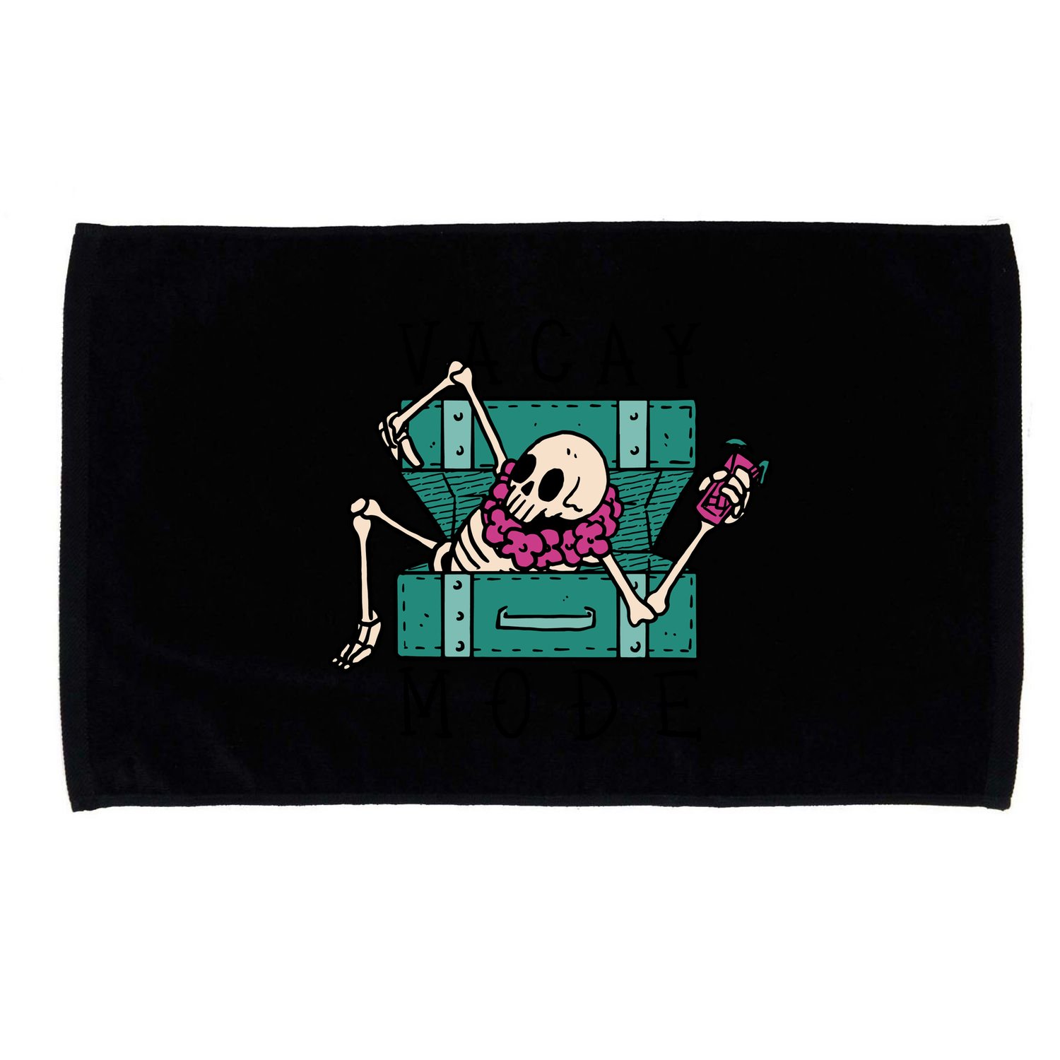 Vacay Mode Skeleton Microfiber Hand Towel