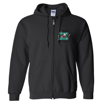 Vacay Mode Skeleton Full Zip Hoodie