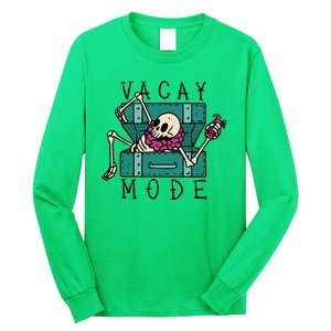 Vacay Mode Skeleton Long Sleeve Shirt