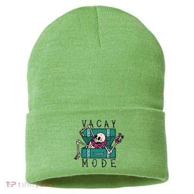 Vacay Mode Skeleton Sustainable Knit Beanie