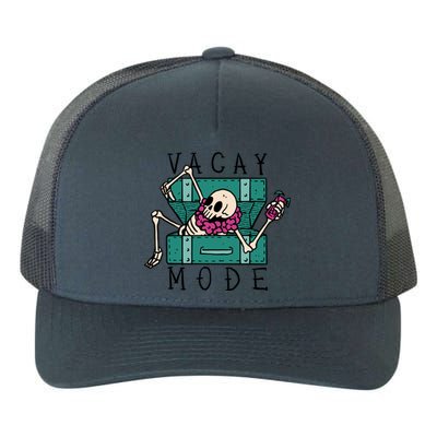 Vacay Mode Skeleton Yupoong Adult 5-Panel Trucker Hat