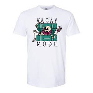 Vacay Mode Skeleton Softstyle CVC T-Shirt