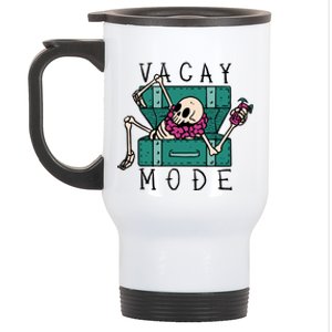 Vacay Mode Skeleton Stainless Steel Travel Mug