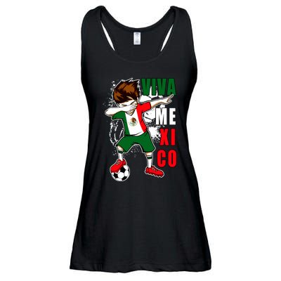 Viva Mexico Soccer Boy Independence Day Mexican Flag Ladies Essential Flowy Tank