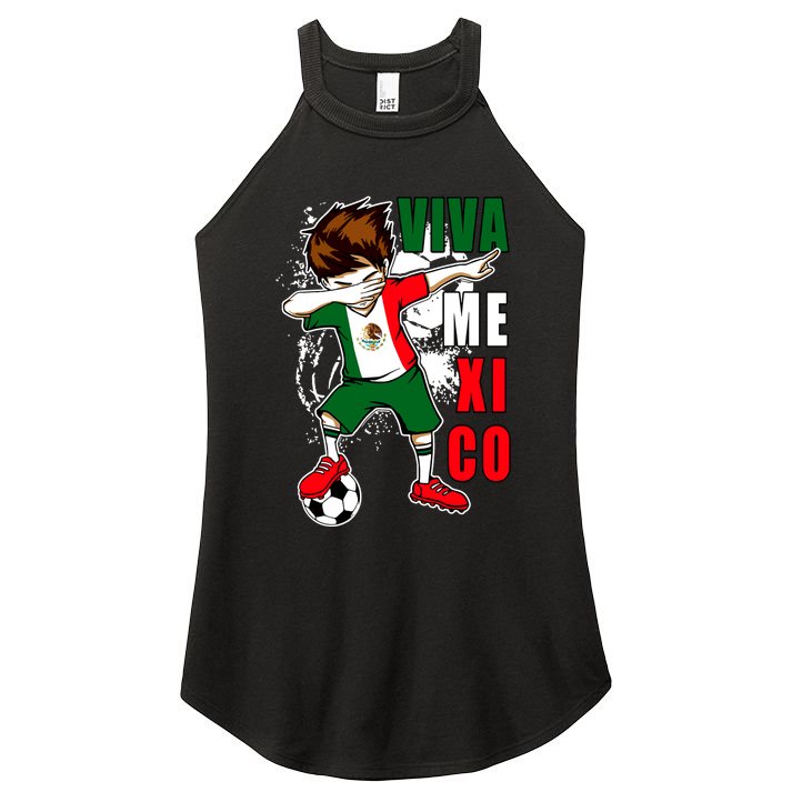 Viva Mexico Soccer Boy Independence Day Mexican Flag Women's Perfect Tri Rocker Tank