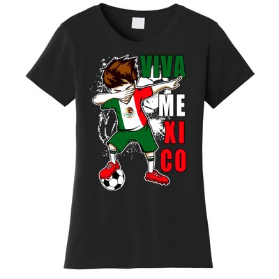 Viva Mexico Soccer Boy Independence Day Mexican Flag Women's T-Shirt