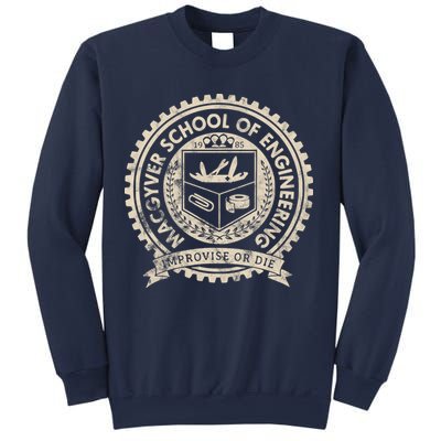 Vintage Macgyver School Of Engineering Improvise Or Die Sweatshirt