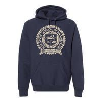 Vintage Macgyver School Of Engineering Improvise Or Die Premium Hoodie