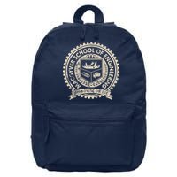Vintage Macgyver School Of Engineering Improvise Or Die 16 in Basic Backpack