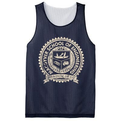 Vintage Macgyver School Of Engineering Improvise Or Die Mesh Reversible Basketball Jersey Tank