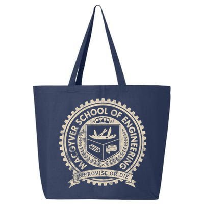 Vintage Macgyver School Of Engineering Improvise Or Die 25L Jumbo Tote