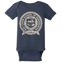 Vintage Macgyver School Of Engineering Improvise Or Die Baby Bodysuit