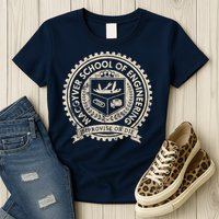 Vintage Macgyver School Of Engineering Improvise Or Die Womens T-Shirt