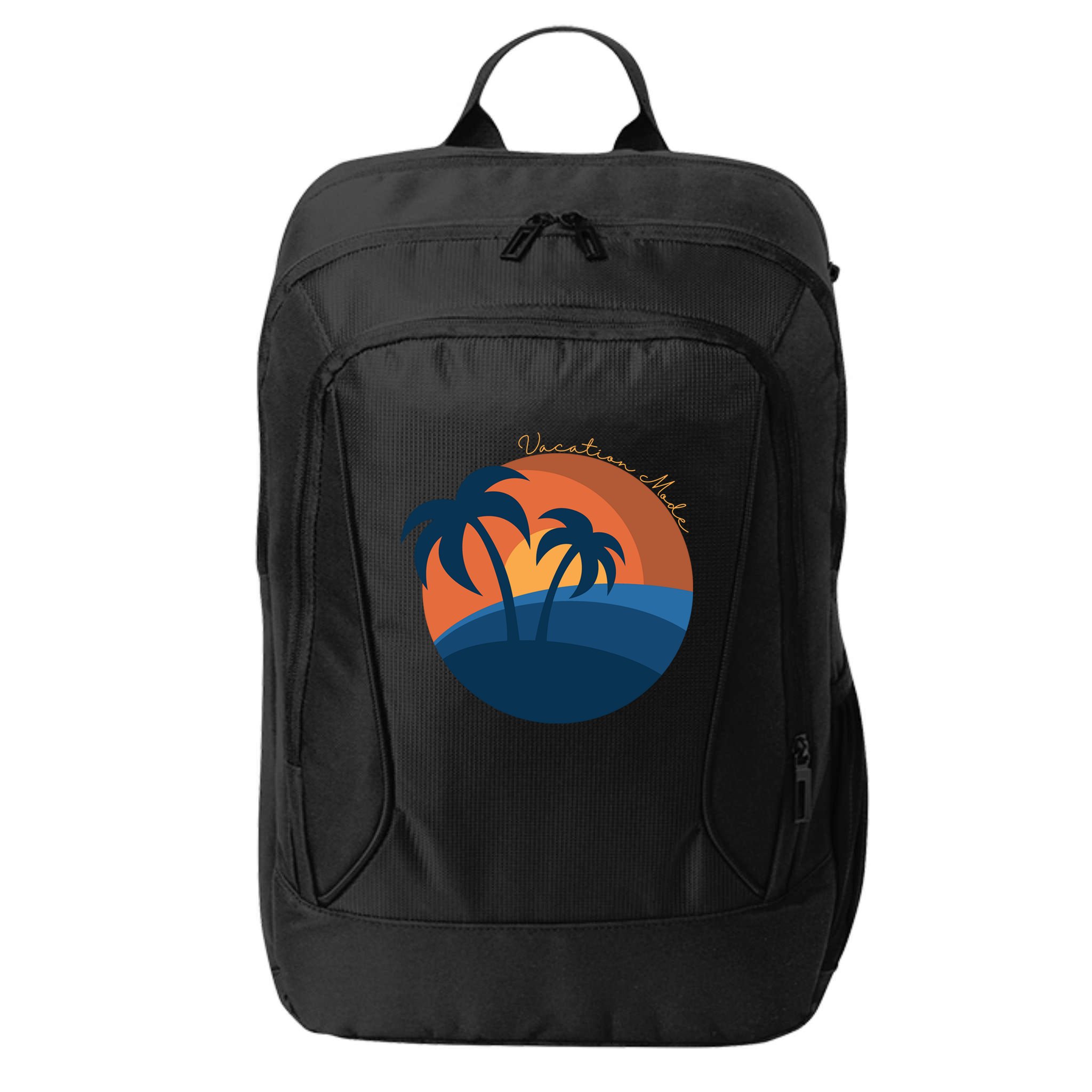 Vacation Mode Sunset Beach City Backpack