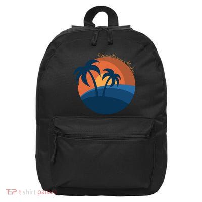 Vacation Mode Sunset Beach 16 in Basic Backpack