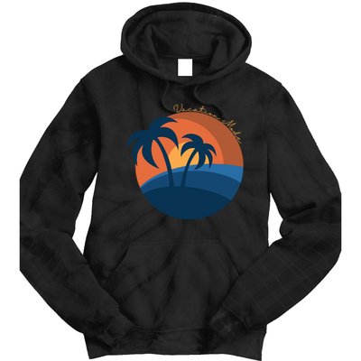 Vacation Mode Sunset Beach Tie Dye Hoodie
