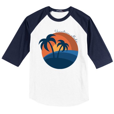 Vacation Mode Sunset Beach Baseball Sleeve Shirt