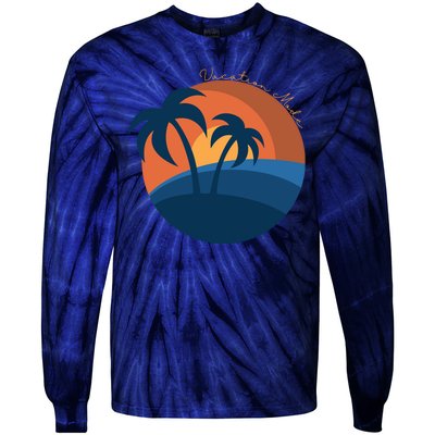 Vacation Mode Sunset Beach Tie-Dye Long Sleeve Shirt