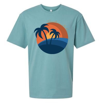 Vacation Mode Sunset Beach Sueded Cloud Jersey T-Shirt