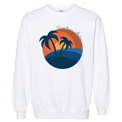 Vacation Mode Sunset Beach Garment-Dyed Sweatshirt