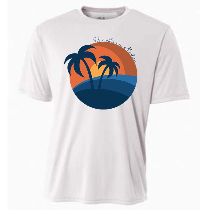 Vacation Mode Sunset Beach Cooling Performance Crew T-Shirt