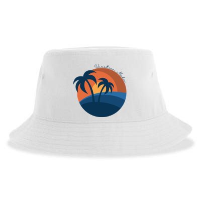 Vacation Mode Sunset Beach Sustainable Bucket Hat