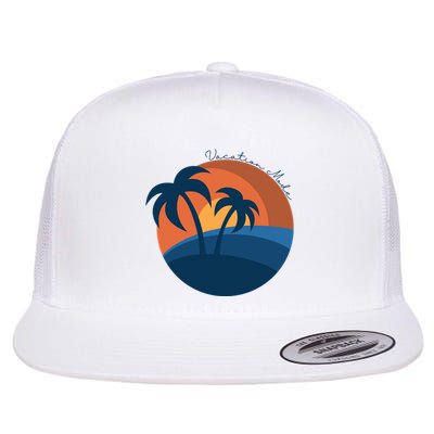 Vacation Mode Sunset Beach Flatbill Hat