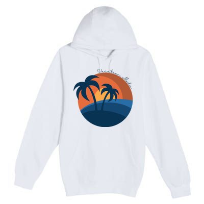 Vacation Mode Sunset Beach Premium Pullover Hoodie